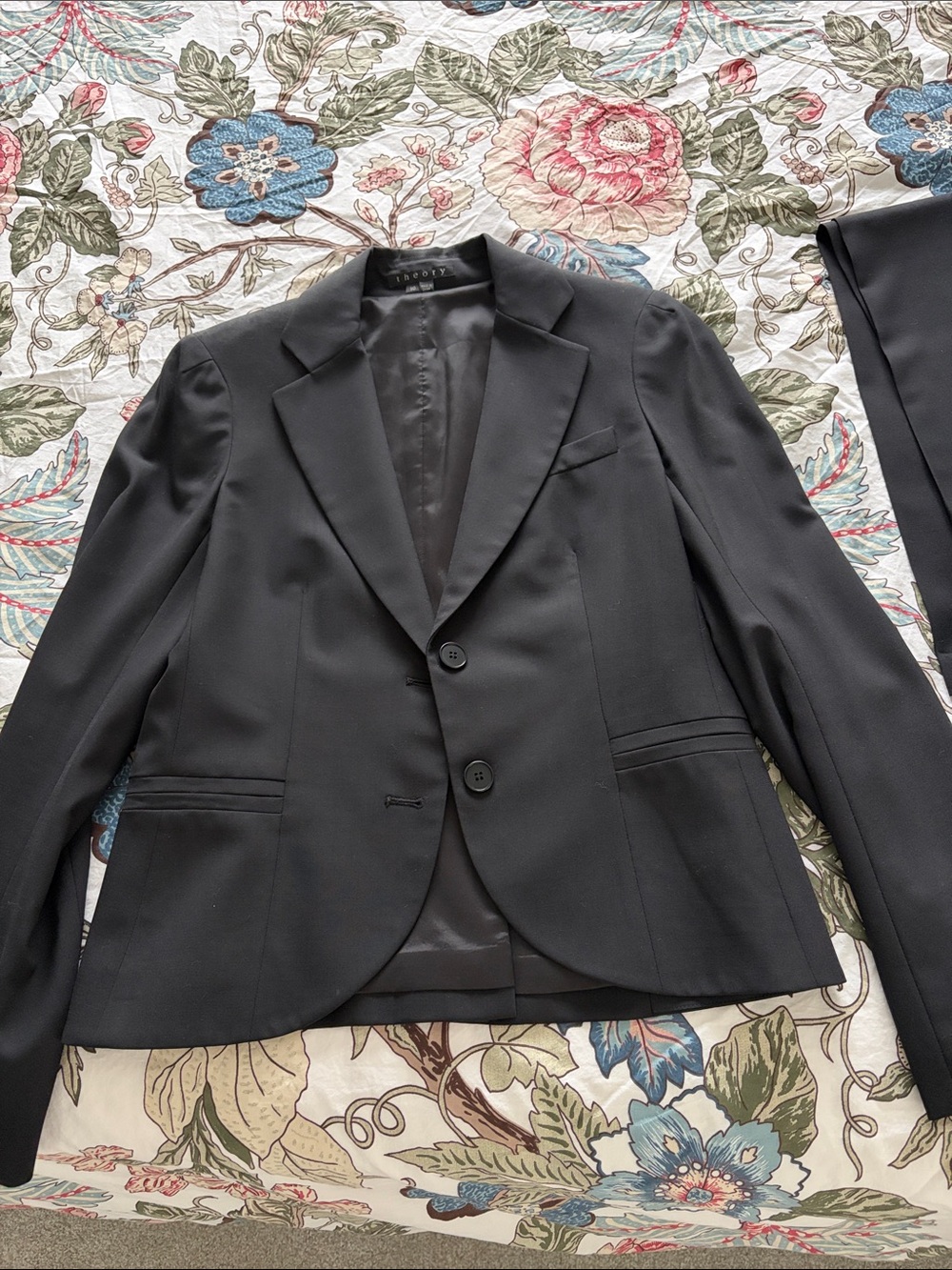Theory Black Womens Blazer and Pants set